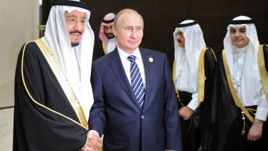 الرئيس الروسي فلاديمير بوتين والعاهل السعودي الملك سلمان بن عبد العزيز 