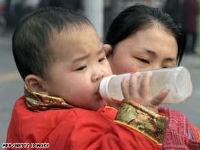 تلوث لبن الأطفال في الصين
