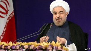 أعرب روحاني عن استعداده للدخول في محادثات مع الغرب. 