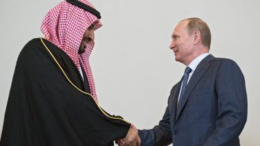 من لقاء الرئيس فلاديمير بوتين ووزير الدفاع السعودي محمد بن سلمان